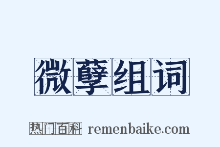 微孽组词是什么意思的图片